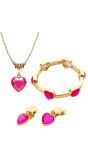 Gouden Sieraden set met Hartjes