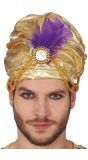 Gouden Sultan Hoed met Veer