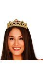 Gouden Tiara met Gekleurde Steentjes