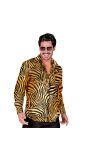 Gouden Tijgerprint Blouse Heren