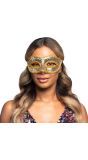 Gouden Venetiaans Oogmasker met Pailetten