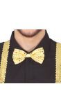 Gouden Vlinderdas met Pailletten
