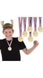 Gouden Winnaar Medailles 6 Stuks