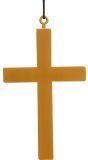 Goudkleurige Groot Kruis Ketting