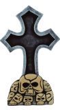 Grafsteen met Kruis en Doodskoppen