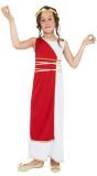 Grieks Meisjes Rood Witte Gewaad