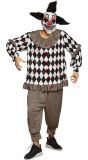 Griezelige Halloween Scary Clown Kostuum
