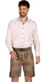 Grijs Bruine Oktoberfest Lederhose Geitenleer Heren