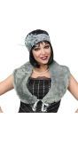 Grijze 20's Flapper Accessoire set Vrouwen