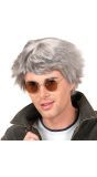 Grijze Beatles Pruik