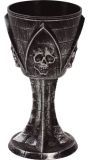 Grijze Halloween Kelk met Skull 19cm