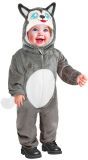 Grijze Husky Hond Onesie Baby