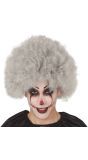 Grijze Killerclown Pruik Kind