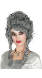 Grijze Markiezin Pruik