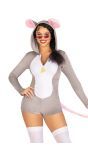 Grijze Muis Bodysuit Onesie Dames