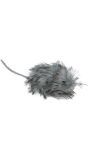 Grijze Pluche Muis 11cm
