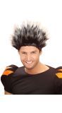 Grijze Rugby Pruik