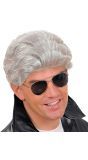 Grijze T-Birds Pruik