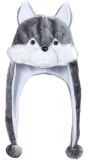 Grijze Wolf Muts