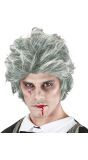 Grijze Zombie Pruik