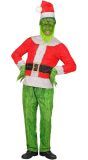 Grinch Kerstman Outfit Heren