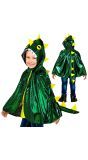 Groen Draakje Cape Carnaval Kind