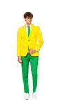 Groen Geel Opposuits Kostuum