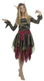 Groen Rode Elven Jurk