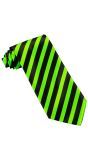 Groen Zwart Gestreepte Stropdas