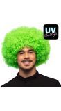 Groene 70's Disco Afro Pruik