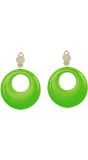 Groene 80's Oorringen