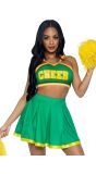 Groene Baddie Cheerleader Jurkje Dames
