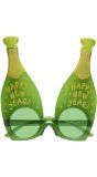 Groene Champagne Bril