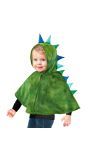 Groene Dino Poncho Cape met Capuchon Kinderen 98 cm