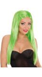 Groene Glamour Pruik