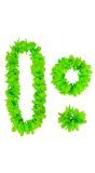 Groene Hawaii Bloemen Set Kransen