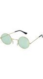 Groene Hippie Retro Zonnebril Klein Volwassenen