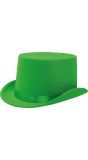 Groene Hoge Hoed Luxe