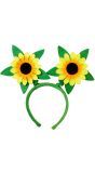 Groene Hoofdband met Bloemen