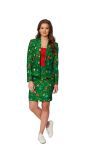 Groene Kerstboom Suitmeister Dames Kostuum