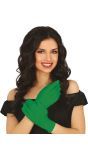 Groene Lange Handschoenen Dames