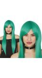 Groene Pruik Lang Stijl Vrouwen