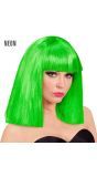 Groene Showgirl Pruik