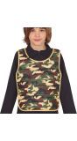 Groene Soldaten Camouflage Vest Kinderen