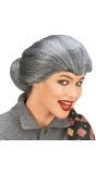 Grootmoeder Pruik Grijs
