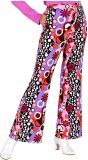 Groovy Disco Broek Dames Paars Roze