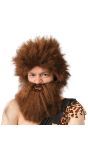 Grotbewoner Bruine Pruik met Baard