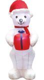 Grote Opblaasbare Ijsbeer met Cadeau 210cm