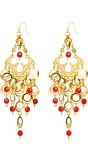 Gypsy Ruby Deluxe Gouden Oorbellen