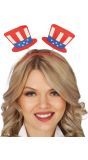 Haarband met Amerikaanse Hoedjes